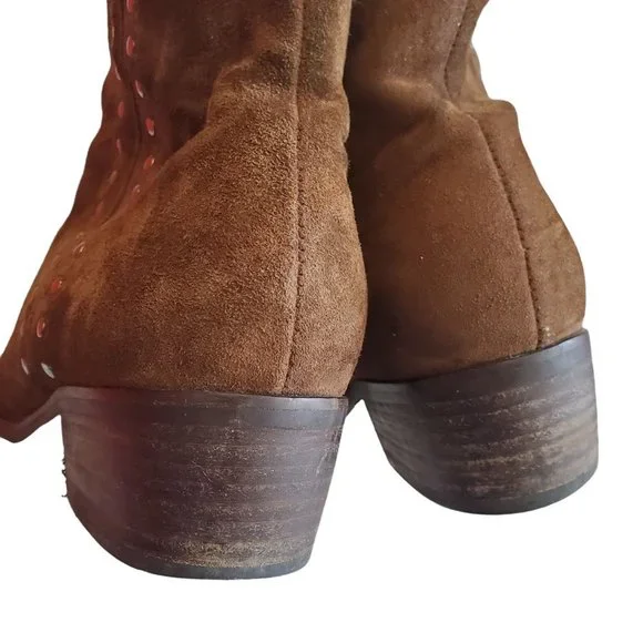 Gabor Suede Zipper Ankle Boots - Picture 4 of 10